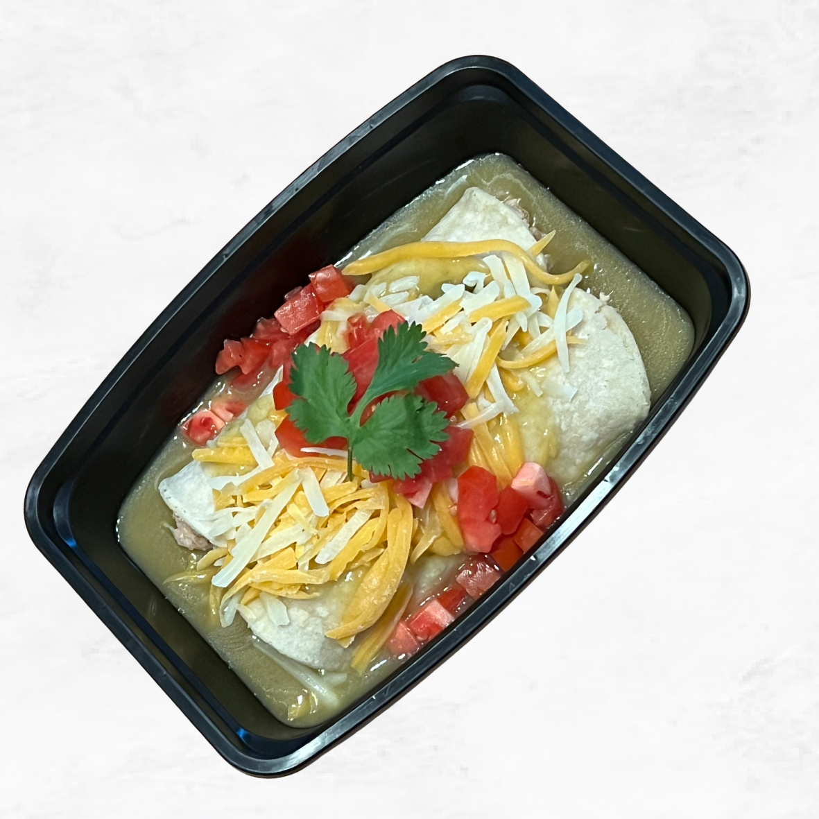 Green Chili Chicken Enchliadas